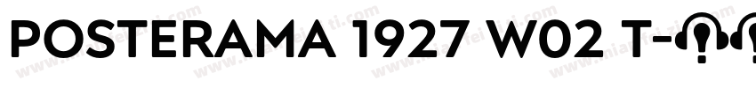 Posterama 1927 W02 T字体转换